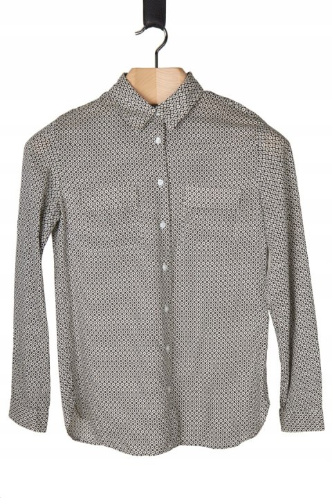 BENETTON - śliczna bluzka koszulowa ciekawy wzór - 36