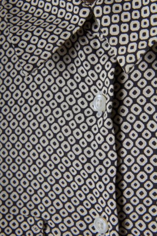 BENETTON - śliczna bluzka koszulowa ciekawy wzór - 36