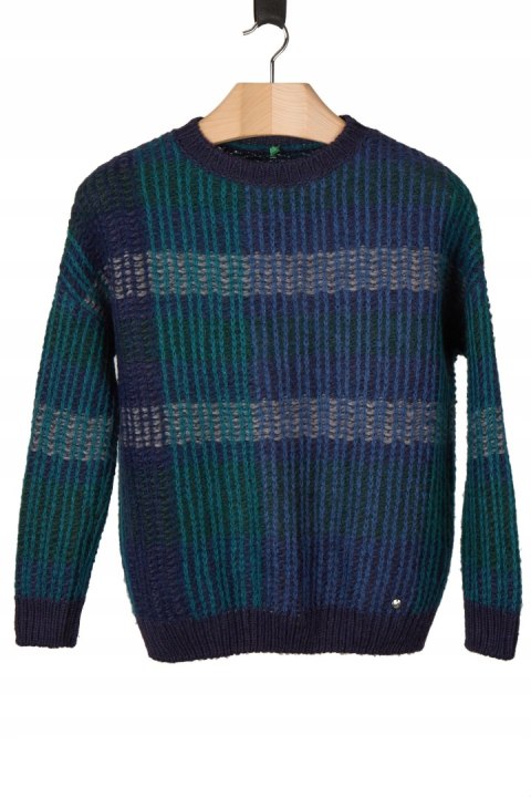 BENETTON - wyszukany sweter cudny kolor - XS/S