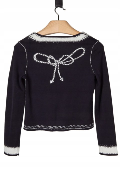 BETTY BARCLAY - wyszukany sweter dwustronny bawełna - S