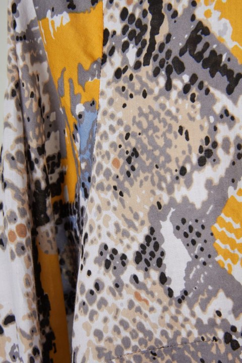 BRAX - wyjątkowa mięciutka bluzka bawełna motyw skóry węża - 42