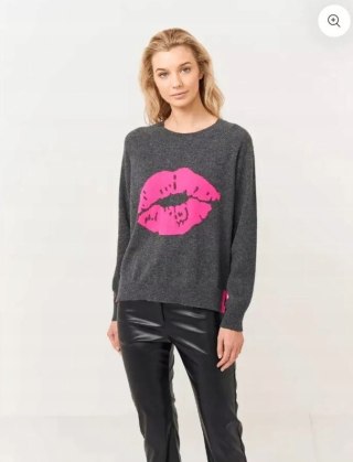 BRODIE niesamowicie mięciutki sweter kaszmir kiss M