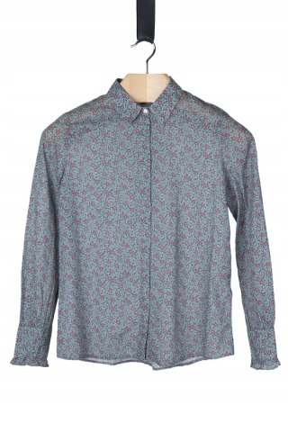 CAROLL PARIS luksusowa bluzka delikatny print bawełna 36