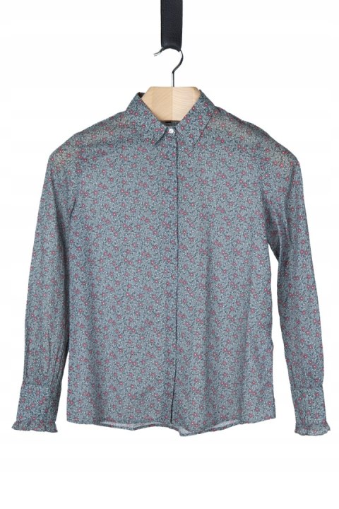 CAROLL PARIS luksusowa bluzka delikatny print bawełna 36