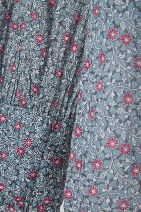 CAROLL PARIS luksusowa bluzka delikatny print bawełna 36