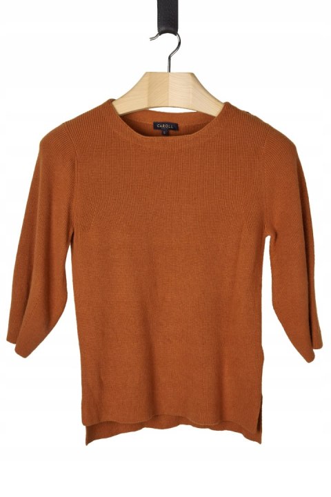 CAROLL PARIS - mięciutki sweter piękny kolor - S