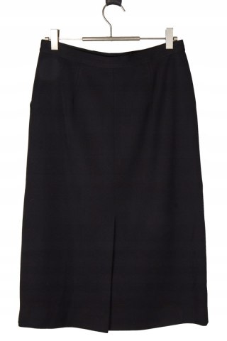 CELINE - elegancka czarna spódnica vintage wełna - 38