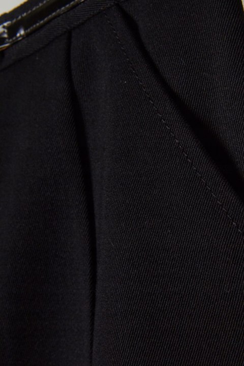 CELINE - elegancka czarna spódnica vintage wełna - 38