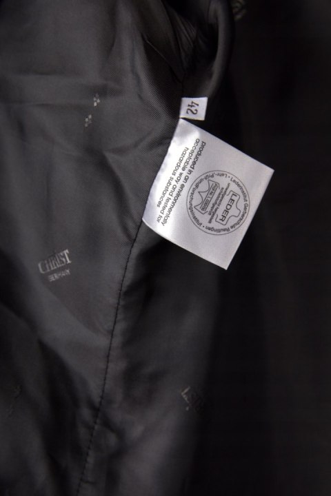 CHRIST - płaszcz skórzany delikatna skóra- 42