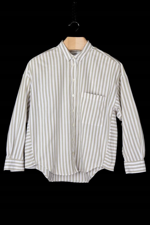 CLOSED - ponadczasowa bluzka koszulowa w paski oversize - M/L