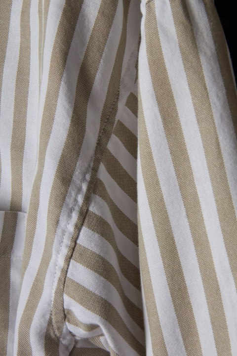 CLOSED - ponadczasowa bluzka koszulowa w paski oversize - M/L