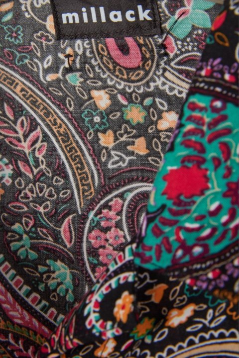 CORNELIA MILLACK oryginalna niszowa bluzka koszulowa paisley XL