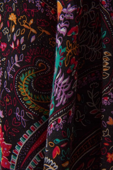 CORNELIA MILLACK oryginalna niszowa bluzka koszulowa paisley XL