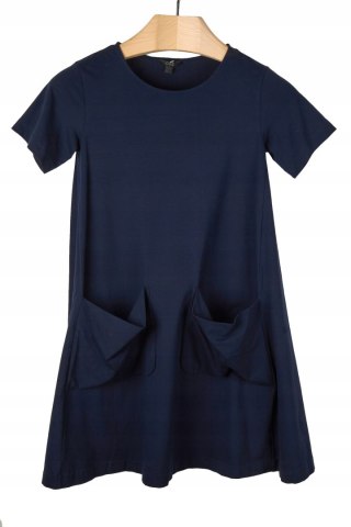 COS - bawełniana sukienka z kieszeniami - XS