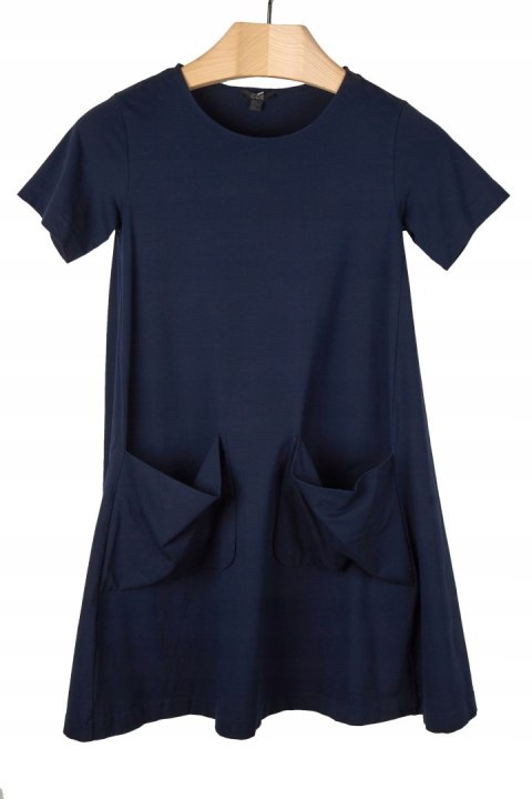 COS - bawełniana sukienka z kieszeniami - XS