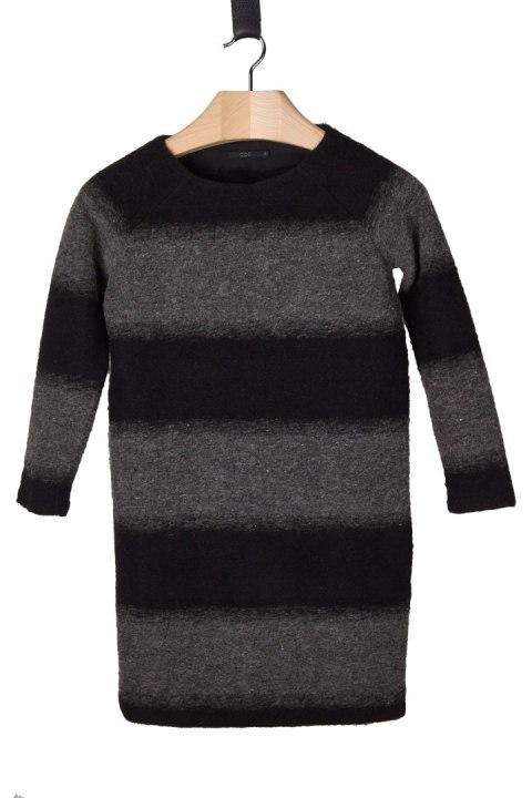 COS - fantastyczna prosta sukienka wełna - XS