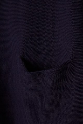 COS -sweter bawełna z kieszeniami ciemny granat-XS