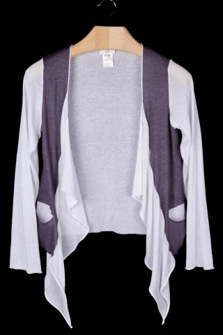 CREA CONCEPT - mięciutki sweter narzutka bawełna z kieszeniami - 40