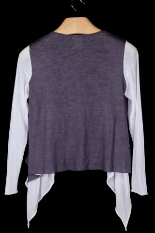 CREA CONCEPT - mięciutki sweter narzutka bawełna z kieszeniami - 40