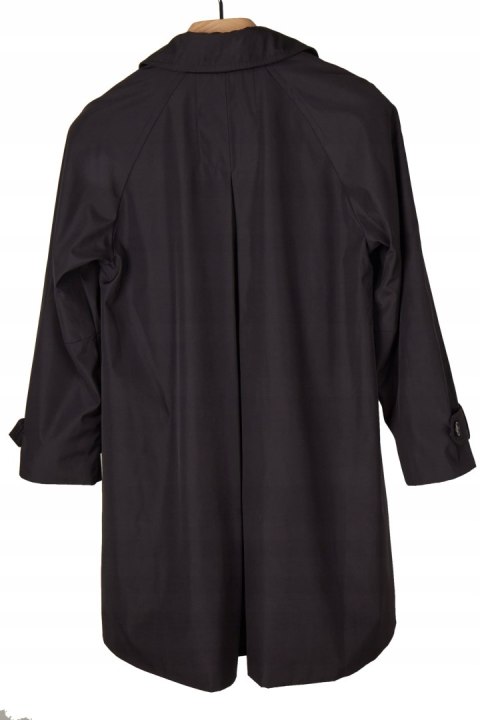 DENNIS BY DENNIS BASSO - elegancki czarny płaszcz - S/M