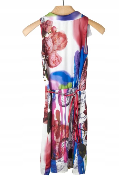 DESIGUAL-śliczna sukienka fantastyczne kwiaty- S/M