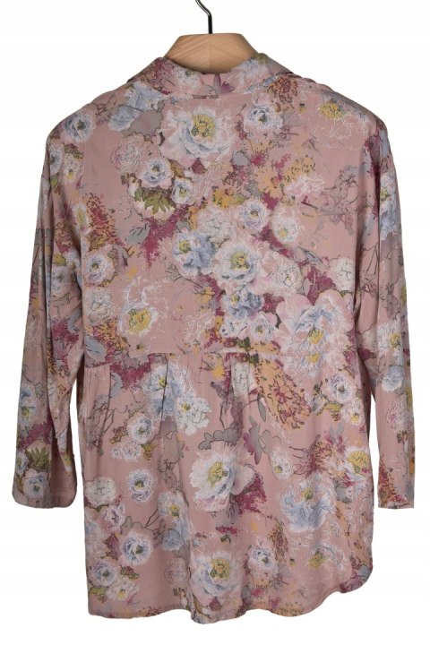 Delikatna włoska tunika pastelowy kolor wiskoza- L