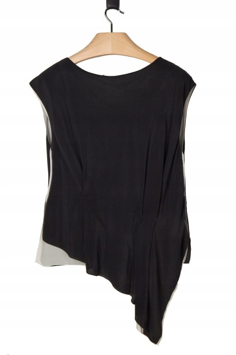 EILEEN FISHER asymetryczna bluzka dwustronna szlachetny jedwab L