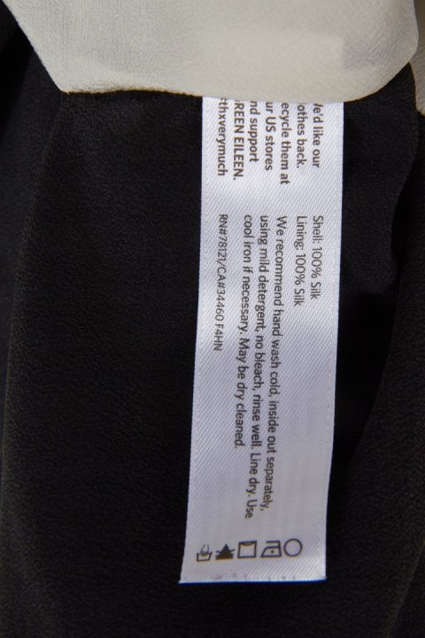 EILEEN FISHER asymetryczna bluzka dwustronna szlachetny jedwab L