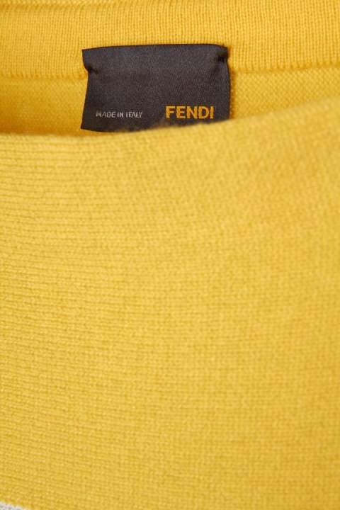 FENDI mięciutki sweter kaszmir piękne kolory 36