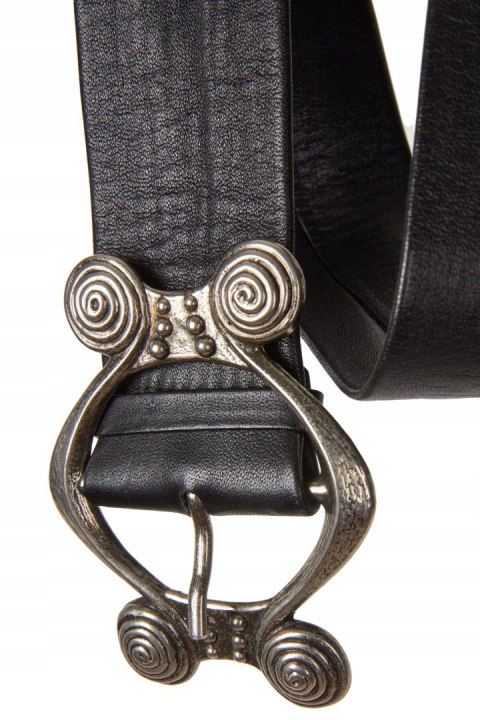 GES.GESCH oryginalny pasek skórzany ciekawa żelazna klamra