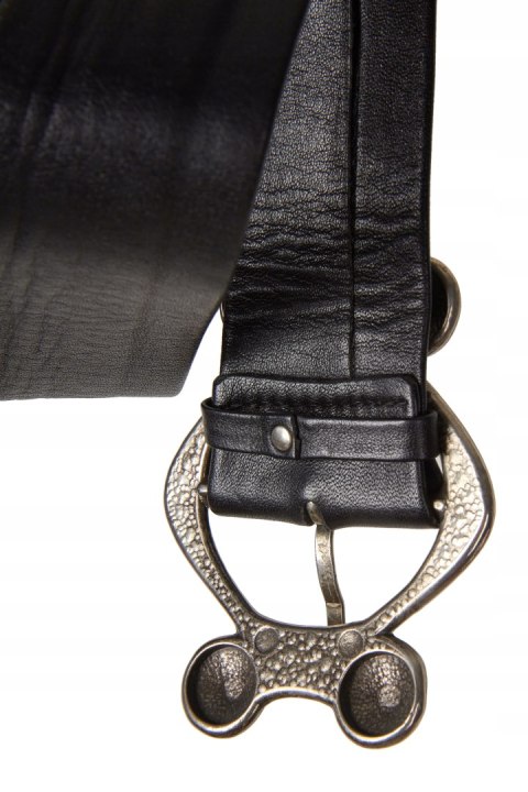 GES.GESCH oryginalny pasek skórzany ciekawa żelazna klamra