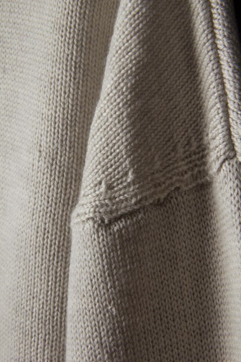 IRO JEANS niesamowicie mięciutki sweter wełna motyw dziur luźny krój L