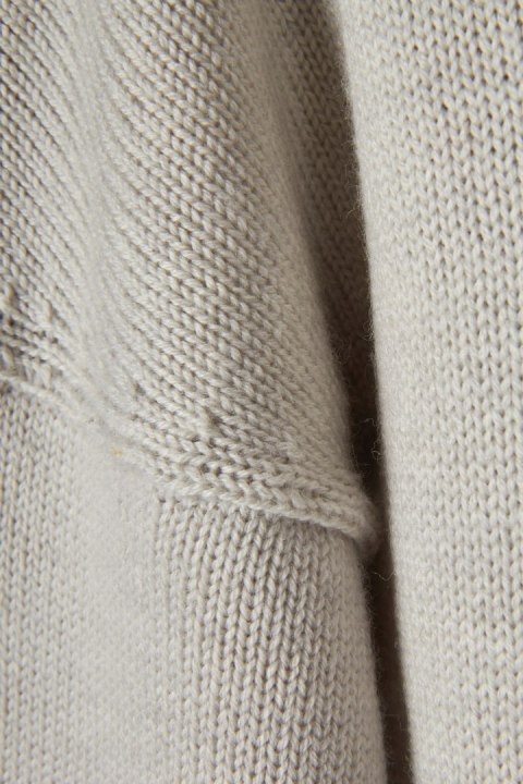 IRO JEANS niesamowicie mięciutki sweter wełna motyw dziur luźny krój L