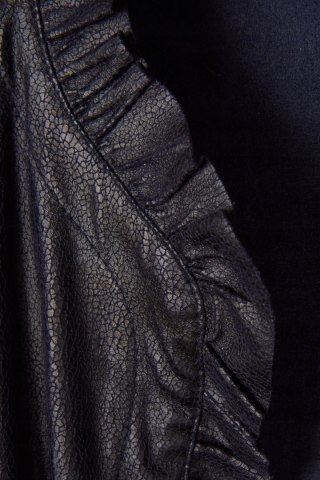 JEFF GALLANO PARIS luksusowa marynarka narzutka imitacja skóry S