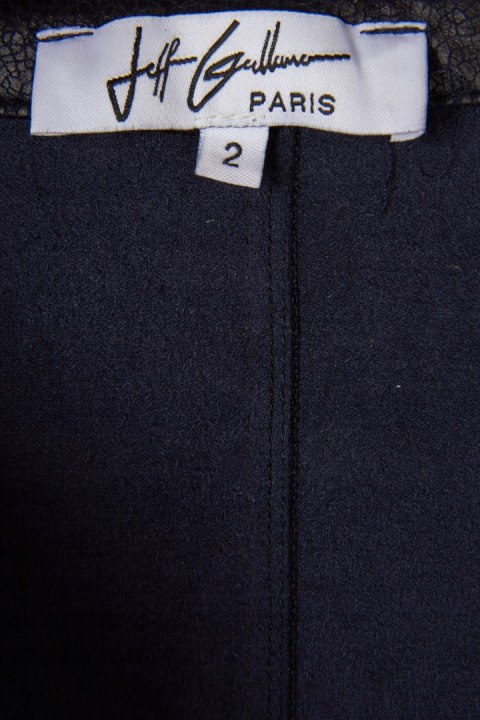 JEFF GALLANO PARIS luksusowa marynarka narzutka imitacja skóry S