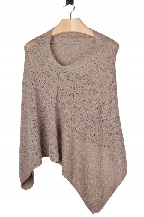 JIGSAW niesamowity mięciutki włoski sweter ponczo wełna one size