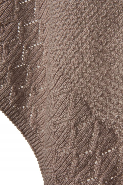 JIGSAW niesamowity mięciutki włoski sweter ponczo wełna one size