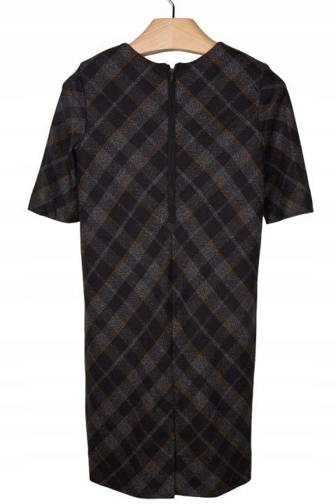 JIGSAW śliczna wełniana sukienka w kratę S