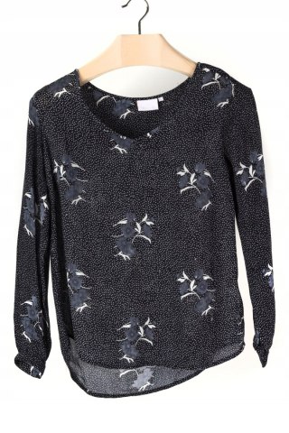 KAFFE - delikatna luźna tunika w kwiaty - 36