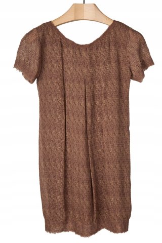 KRISTINA TI -luksusowa włoska sukienka jedwabna -S