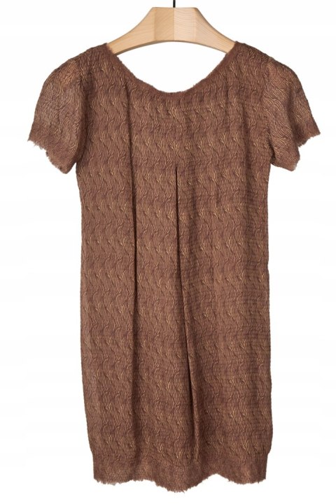 KRISTINA TI -luksusowa włoska sukienka jedwabna -S