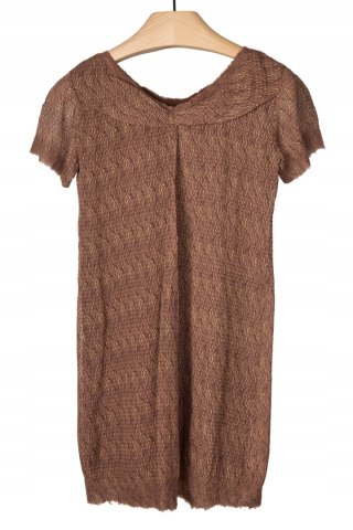 KRISTINA TI -luksusowa włoska sukienka jedwabna -S