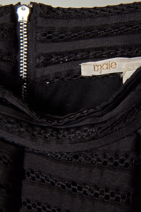 MAJE wyjątkowa długa spódnica żakardowa XS