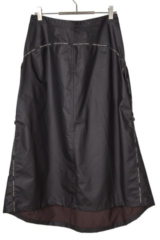 MARITHE FRANCOIS GIRBAUD - spódnica podpinane boki heban- 38/40