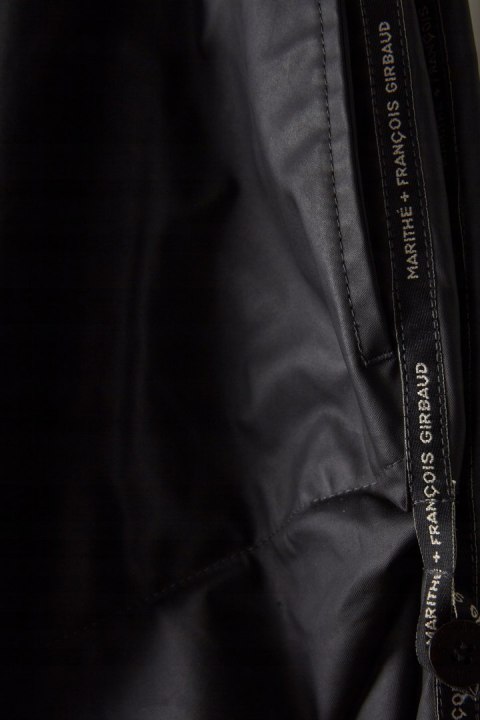 MARITHE FRANCOIS GIRBAUD - spódnica podpinane boki heban- 38/40