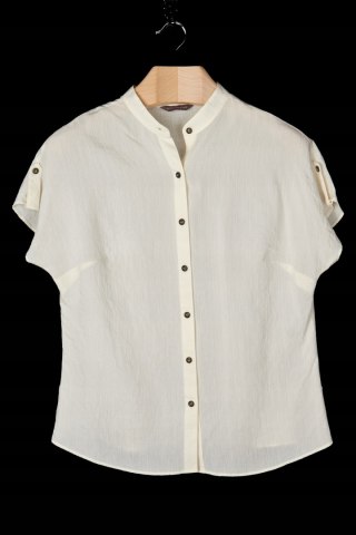 MARKS&SPENCER lekka bluzka koszulowa kremowy kolor wiskoza 44