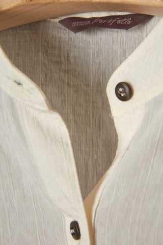 MARKS&SPENCER lekka bluzka koszulowa kremowy kolor wiskoza 44