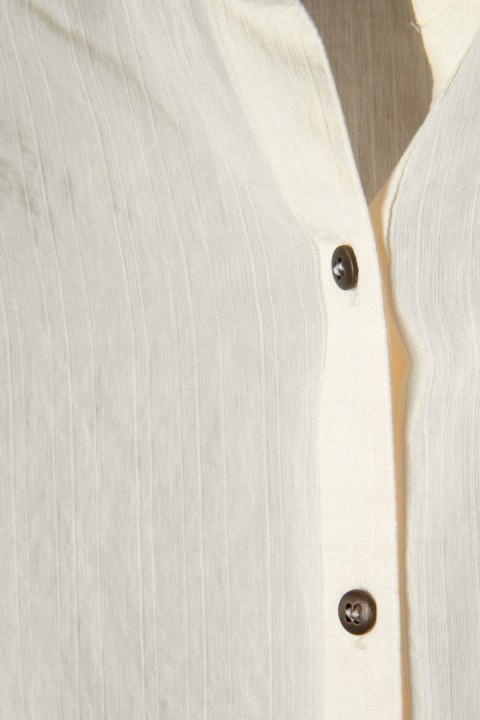 MARKS&SPENCER lekka bluzka koszulowa kremowy kolor wiskoza 44