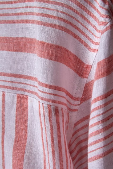 MARKS&SPENCER-mięciutka bluzka lniana coral-42