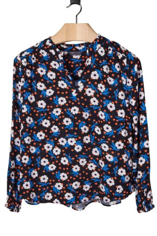 MARKS&SPENCER nieszablonowa bluzka koszulowa motyw kwiatów 44